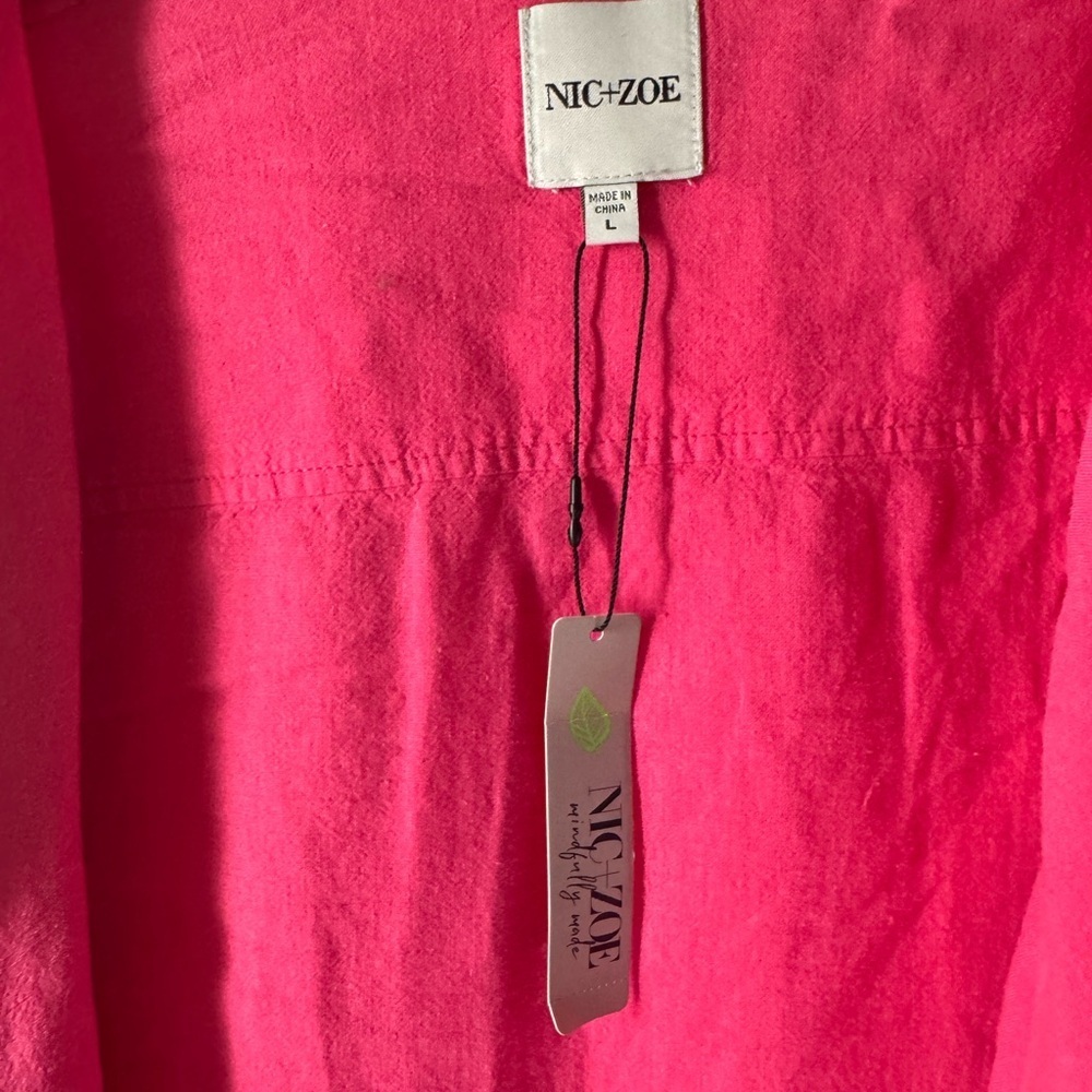 Nic+Zoe linen Pink Jacket - Picture 4 of 8